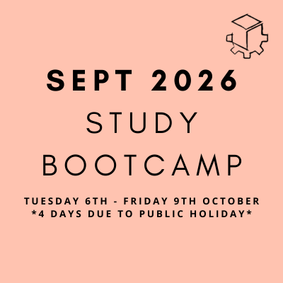 Study Bootcamp Sept/Oct 2026 (6-9th Oct) Week 2