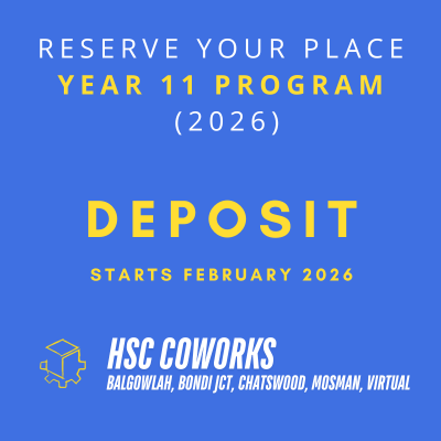 Deposit - Year 11 (HSC 2026) - February 2025 Start