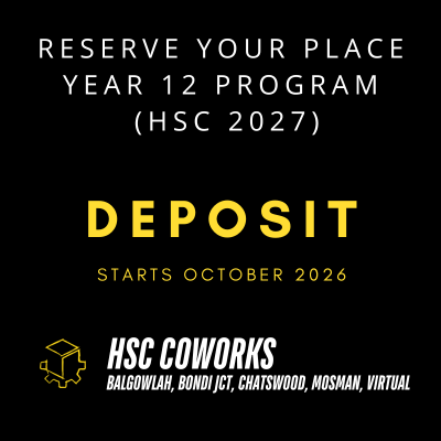 Deposit - Year 12 HSC 2027 (October 2026 Start)